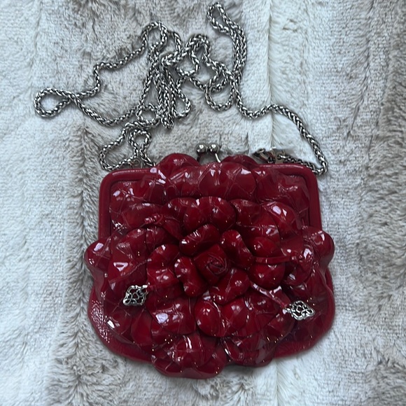 Brighton Bags Brighton 3d Flower Coin Purse On Chain Poshmark